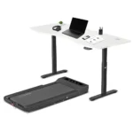 Nimbus Walking Pad Treadmill + ErgoDesk Automatic Standing Desk 1800mm (White)