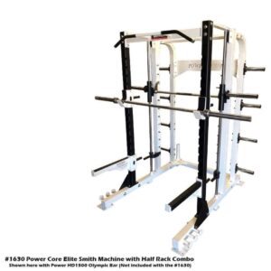 PB 1630 Power Core Elite Smith Machine Half Cage Combo